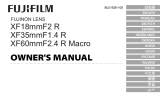 Fujifilm XF60mmF2.4 R Macro Manuale utente