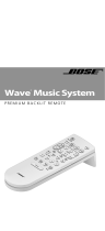 Bose WAVE III REMOTE Manuale utente