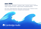 Cambridge Audio 340A Manuale utente