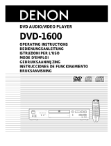 Denon DVD-1600 Manuale utente