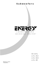 Energy Speaker Systems e:XL-S12 Manuale utente