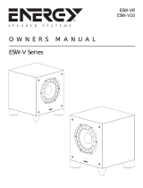 Energy Speaker Systems ESW-V10 Manuale utente