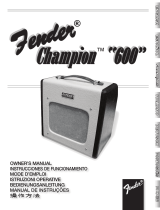 Fender 600 Manuale utente