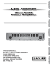 Fender MB-1200 Manuale utente