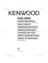 Kenwood KAC-6203 Manuale utente