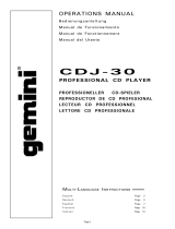 Gemini CDJ-30 Manuale utente