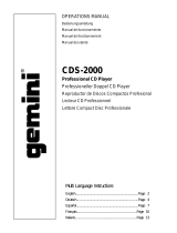 Gemini CDS-2000 Manuale utente