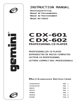 Gemini CDX-602 Manuale utente