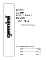 Gemini XL-500 Manuale utente