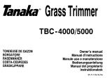 Tanaka TBC-4000 Manuale utente