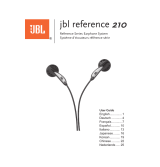 JBL Reference 210 Manuale utente
