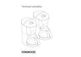 Kenwood AROMATIKA CM700 Manuale utente