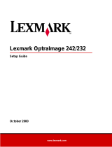 Lexmark OPTRAIMAGE 242 / 232 (OCT 2000) Manuale utente
