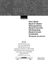 Rotel RT-06 Manuale utente