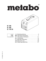 Metabo E 150 Manuale utente