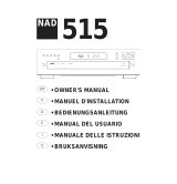 NAD 515 Manuale utente