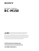 Sony BC M150 Manuale utente