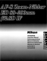 Nikon AF-S Zoom-Nikkor ED 80-200mm f/2.8D IF Manuale utente