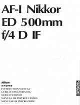 Nikon AF-I NIKKOR ED 500MM F / 4D IF Manuale utente