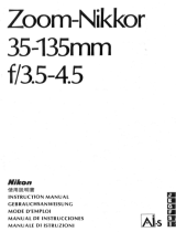 Nikon AI-S ZOOM-NIKKOR 35-135MM F / 3.5-4.5 Manuale utente