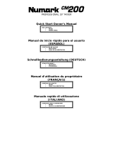 Numark Industries CM 200 Manuale utente