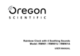 Oregon Scientific RM901A Manuale utente