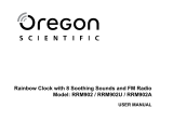 Oregon Scientific RRM902 Manuale utente