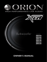 Orion Car Audio XTR102 Manuale utente