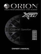 Orion Car Audio Coaxial Speaker XTR652 Manuale utente
