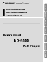 Pioneer nd g500 Manuale utente
