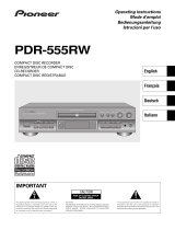 Pioneer PDR-555RW Manuale utente