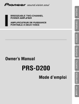 Pioneer PRS-D200 Manuale utente