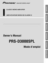 Pioneer PRS-D3000SPL Manuale utente
