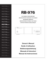 Rotel RB-976 Manuale utente