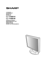 Sharp LL-T1820-B Manuale utente