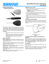 Shure Microflex MX391 Series Manuale utente