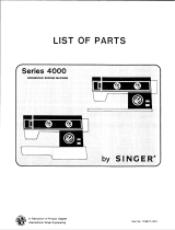 SINGER 4000 SERIES Manuale utente
