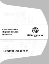 Targus USB to Serial Digital Device Adapter Manuale utente
