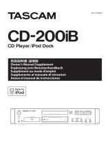 Tascam CD-200iB Manuale utente