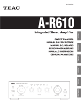 TEAC A-R610 Manuale utente
