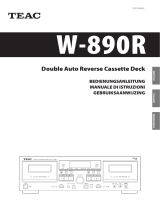 TEAC W-890R Manuale utente