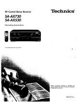 Technics SA-AX730 Manuale utente