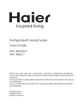 Haier HRF-663CJR Fridge Freezer Manuale utente
