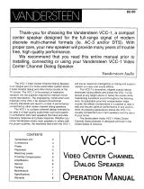 Vandersteen Audio VCC-1 Manuale utente