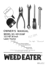 Weed Eater 164833 Manuale utente