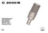 AKG C 2000 B Manuale del proprietario