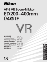 Nikon 200-400mm Manuale utente