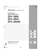 Pioneer DV-360 Manuale utente