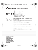 Pioneer IDK-80 Manuale utente
