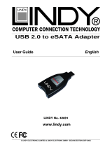 Lindy USB 2.0/eSATA Guida utente